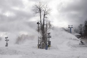 Snowmaking at Winterplace Resort in WV. Click photo to ENLARGE!